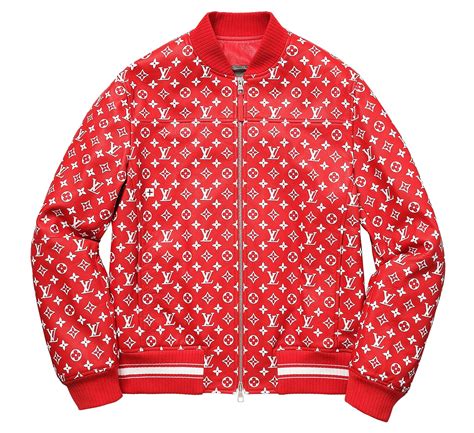 supreme x louis vuitton varsity jacket|supreme Louis Vuitton tracksuit.